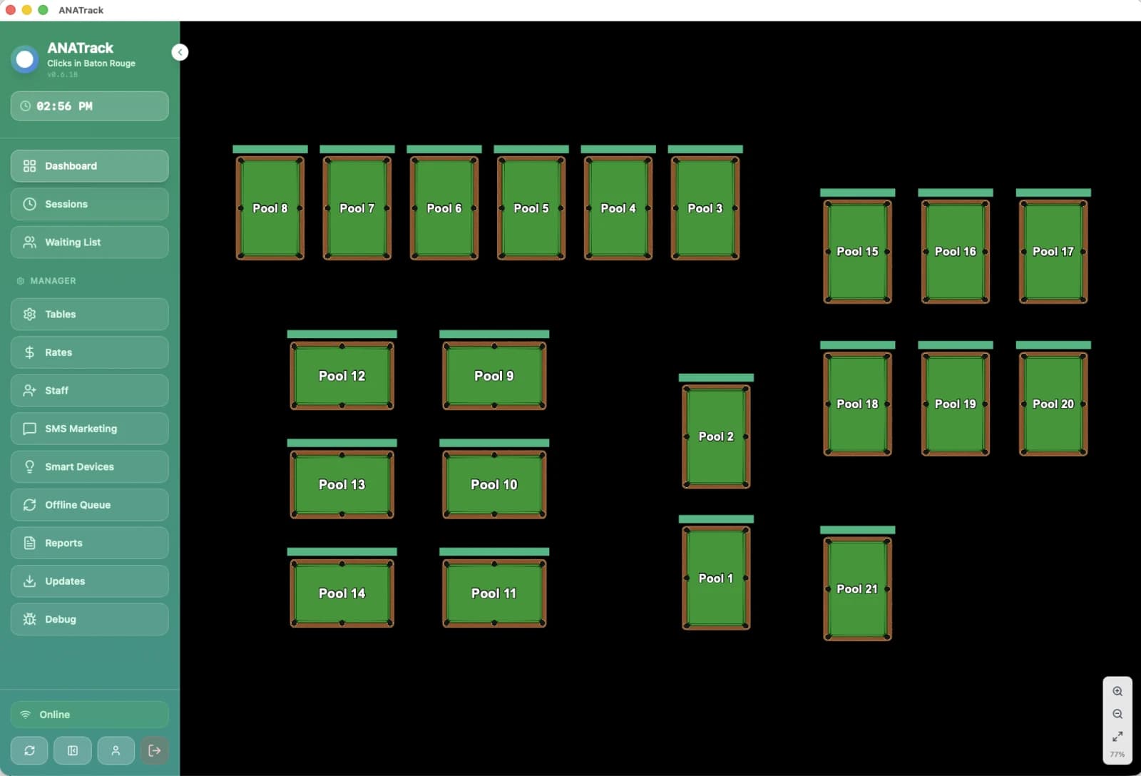 ANATrack interface
