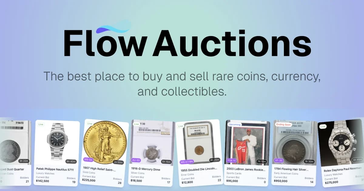 Flow Auctions interface