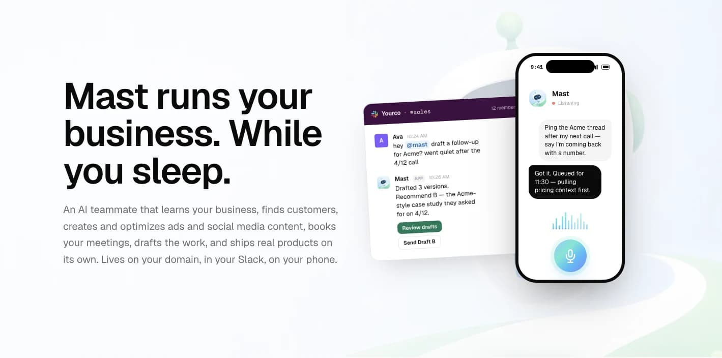 MAST Agents interface