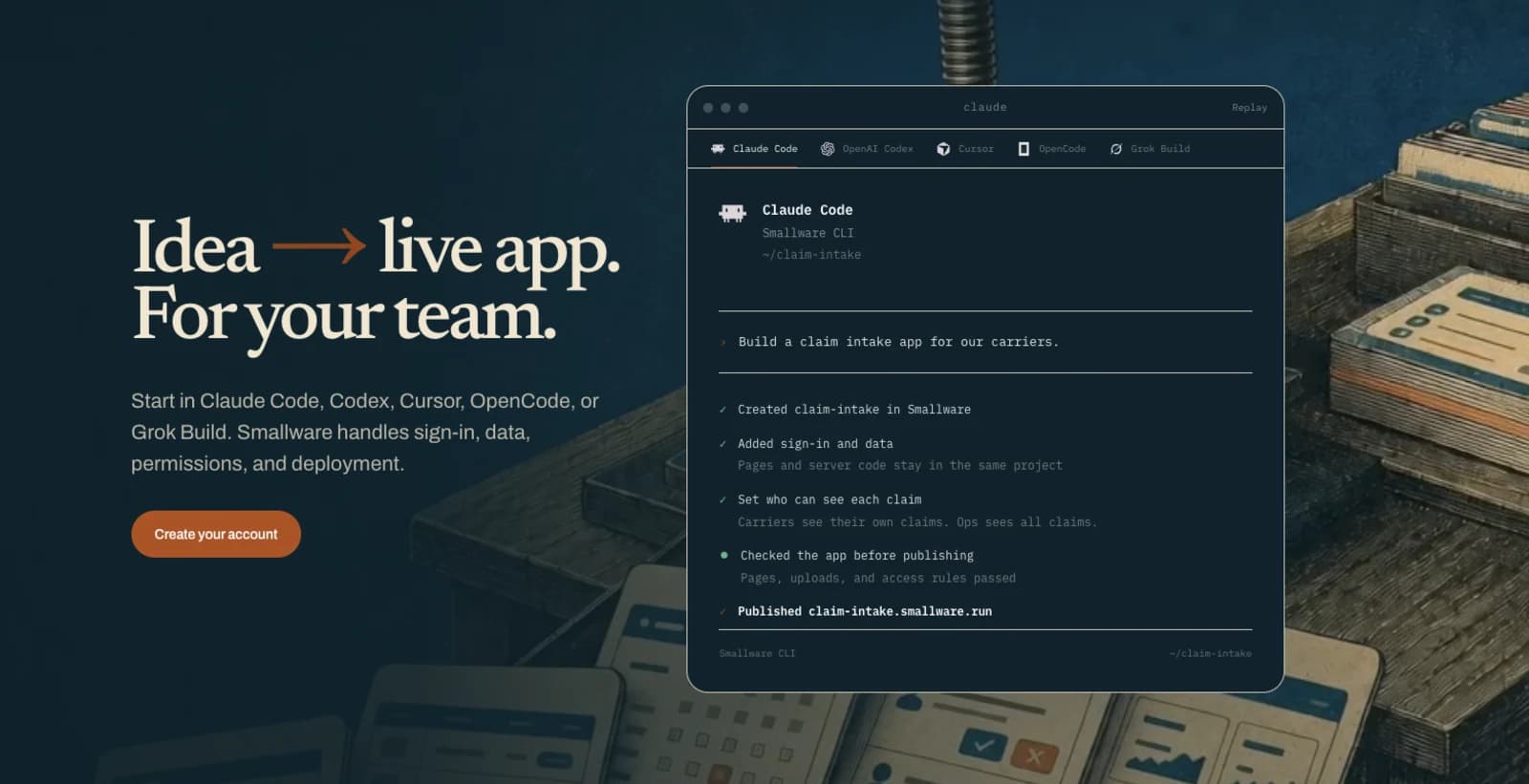 Smallware interface